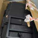 Fixwal 63.3 Inch TV Stand for 65 55 Inch TV Long Black Dresser for Bedroom, 16 Drawer Dresser with Power Outlets, Fabric Chest of Drawers for Bedroom, Entryway, Black