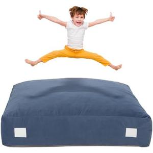 Amazon.com : Upgraded Crash Pad for Kids Sensory with Handle,Soft Foam Blocks - Crash Pads for Autistic Children Indoor Jump Climb, Kids Autism Sensory Crash Mat with Anti-Slip Washable Cover (4FT x 4FT) : Sports & Outdoors