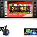 Podofo 2+64G Android 13 Car Stereo for Jeep Wrangler Dodge Chevrolet Chrysler with Wireless Carplay&Android Auto,7Inch HD Touch Screen Radio with GPS/WiFi/Mirror Link/Bluetooth/FM/RDS+AHD Camera