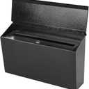 KYODOLED Locking Wall Mount Mailboxes for Outside, Large Capacity Mail Box for House with Key Lock, Security Drop Box, Metal Post Box for Home, Office Decorative,15.7 * 9.9 * 4.9in