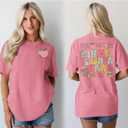 Teacher Shirt for Women in My Teacher Era T-Shirt Funny Teaching Life Tee Back to School Appreciation Gift Tops (Pink, S)