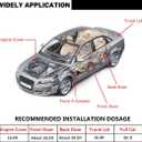 Universal Car Weather Stripping, Self-Adhesive Auto Door Rubber Seal Strip, Engine & Window Noise Insulation (47/100" x 2/5" x 33 Feet)