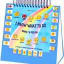 Thought-Spot I Know What to Do Flipbook Emotions Chart for Kids Autism Learning Materials Feelings Chart to Identify Feelings and Make Positive Choices Emotions Wheel Calm Down Corner Supplies