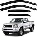 4PC Rain Guards for 2005-2015 Toyota Tacoma Window Visors Sun Shades Wind Vent Deflector