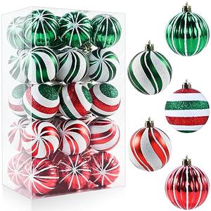 Christmas Balls Ornaments, 22Pcs Shatterproof Xmas Tree Decorations, Tree Hanging Ball Muti-Color Christmas Ball Ornament Set for Party Decoration Perfect Super Bulbs
