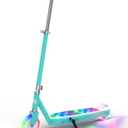 Gyroor KS2 Kids Electric Scooter with LED Lights  Safe 5 MPH Speed, Foot Sensor Start, Adjustable Handlebar, Fast Charging, for Ages 612 (Aqua)