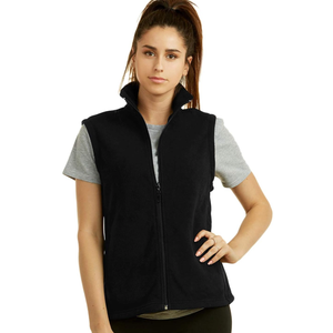 Women's Polar Fleece Full Zip Up Winter Vest L