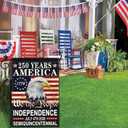 2 x 250 Years American Anniversary Flag 250th Anniversary Usa Flag 4th of July We The People 1776 Patriotic American Garden Flags for Outside 12x18 Inch Double Sided Outdoor Yard Decorations