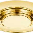 Sudbury Brass Tone Stacking Bread Plate Communion Tray, 10 1/4 Inch