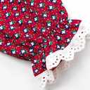 Pioneer Girl Costume with Accessories Prairie Dress Girls Red, 160 