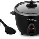 Holstein Housewares 16-Cup Cooked (8-Cup Uncooked) Rice Cooker, Black  One-Touch Operation with Cook & Keep Warm Functions, Perfect for Rice, Quinoa, Oatmeal, Stews & Grains
