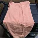 L linen pants orange