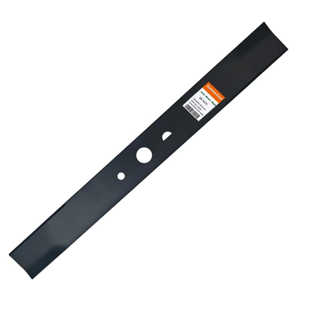 SummerCool 20" Lawn Mower Blade AC04020 Replace for Ryobi 20 Inch Mowers Parts,Compatible with Ryobi RY40180, RY40190, RY401110, RY401120 Mowers,Mulching Blade 20 Inch,Black