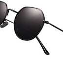 Polarized Polygon Round Sunglasses Classic Half Hexagon Circle Vintage Sun Glasses For Women Men Retro Shades NP1008