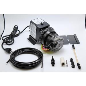 Stenner 85MJH2A2S Peristaltic Adjustable-Head Chemical Injection Pump, 0.817 GPD, 100 PSI, 120V, Polycarbonate, Black