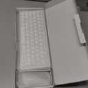 SPARIN Wireless Bluetooth Keyboard and Mouse for iPad (A16) 11th 10th Generation, iPad Air (13/11 inch), iPad Pro 13/12.9/11 inch, iPad 9th 8th Gen, iPad Mini 7th -8.3 inch, Above iOS13- Silver White