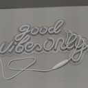 Good Vibes Only Neon Signs for Wall Decor Neon Lights Led Signs Suitable for Living Beer Bar Game Room Hotel Birthday Party Restaurant Christmas Unique Gift for Lover, 16.5 * 10 Inch(Pink)