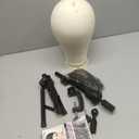 Wig Stand - Wig Stand with Head Canvas Wig Head Mannequin Head for Heavy Wigs, Wig Head Stand Manikin Head Wig Head for Wigs Making Display Styling(Wig not included), Wig Stand Tripod Height Adjustable