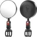 Scooter Rear-view Mirror Fit for Round Handlebar compatible with iScooter/Aovopro/Lime/Bird Electric Kickscooter, Adjustable Wide-Angle Vision Rearview Scooter Mirrors Original Accessories 2-Pack