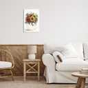 Country Sunflower Pumpkin, 13 x 19 Inch Mounted Print on Wall Plaque