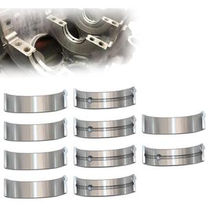 XQSMWF 10pcs 1.6L Engine Crankshaft Main Bearing Set, Compatible with Hyundai Accent Elantra Sonata 2012-2020, Compatible with Kia Soul Rio Forte 2010-2019, Replace 210202B002 210202B000