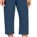 Women's Cargo Capris Lightweight Quick Dry Hiking Pants Water Resistant Summer Travel Pants with 6 Pockets 2026, Large