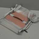 Guinea Pig Carrier Travel Small Animal Bag Lizard Bird Rabbit Cage Squirrel Breathable Bag Portable Hamster Pet Hangbag (Small, Pink)