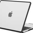 BlueSwan Anti-Cracking Hard Shell Case Compatible with MacBook Air 13 inch M4 M3 M2 2026 2025-2022 A3240 A3113 A2681, Drop Protection Soft TPU Bumper PC Base for Air 13.6 inch, Frosted Clear