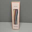 Nightingale 14 Silicone Tumbler Straws - Compatible with Stanley 40 oz cup - Reusable Flexible Long Bendy Drinking Straw with Cleaning Brush for Tall Tumblers - Food-Safe - Set of 6 Oak