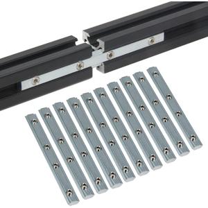 10PCS Straight Line Inside Connector Joint Bracket Length 3.9 Inch with M5 Screws for 6mm T Slot Aluminum Extrusion Profile 2020 Series
