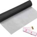 Window Screen Replacement Kit 32 Inch X 132 Feet Durable High Hardness Nanofibers Roll Screen Mesh Window Screen Repair Kit Black for Any Door and Window
