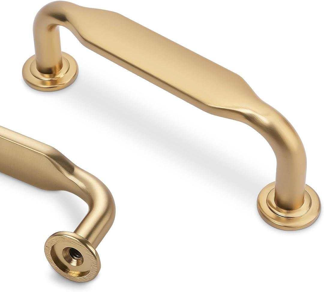 20 Pack 3 Inch Cabinet Pulls Champagne Bronze Kitchen Cabinet Handles Zinc Alloy Drawer Pulls Solid Cabinet Hardware (3'' Hole Center(76mm))