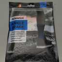 POWERLIX Legs Orthopedic Brace Compression Support Sleeve (Pair) for Swelling, Sprain, Plantar Fasciitis, Arthritis, Tendinitis (Large(2 Pack), Ankle Brace Black)