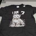 Kids 7 Years old 7 birthday Snow Leopards Boy girl Snow Leopard T-Shirt, Size S