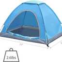 Tent for Camping - Lightweight Backpacking Tent with Rain Fly, Waterproof & Windproof, Easy Setup, Portable Carry Bag - for Hiking, Beach, Outdoor Adventures