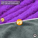 Bienbee Dog Bathrobe, Quick Drying Super Absorbent Pet Robes for Small Medium Large Dogs, Drying Coat for After Bath & Swim, Warm & Cozy Dogs Towels, Dog Puppy Bath Supplies, Purple L