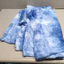 Blue Fleece Blanket, Soft Plush Microfiber Throw for Couch, Sofa, Bed, Luxury Cozy Warm Lightweight Blanket, Living Room Bedroom Home Decor, Travel Camping Gifts for Women and Men