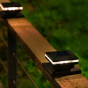 Maggift 8 Pack Outdoor Solar Post Lights Garden Decor Weather Resistant, Black