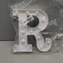 Pooqla LED Marquee Letter Lights Sign, Light Up Alphabet Letter for Home Party Wedding Decoration R