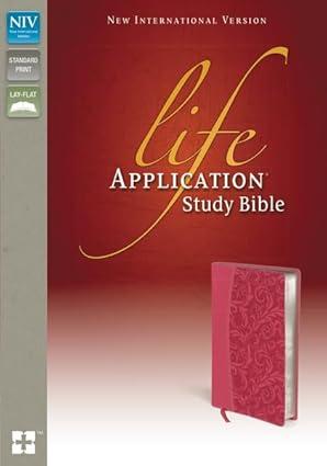 NIV, Life Application Study Bible, Second Edition, Leathersoft, Pink, Red Letter Edition by Zondervan (Author)