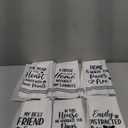 Paws Prints Hand Towel - 6Pcs Dog Paw Print Bathroom Decor Kitchen Dishcloths Set Soft Polyester Towels for Bath Bar Dining Room Decor Cute Puppy Lovers Gifts for Men Women Housewarming