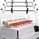 MELIPRON Van Roof Rack Fits for Ford Transit Connect 2014-2025, Steel Ladder Rack for Cargo Van with Anti-Rust White Coating, Ideal for Transporting Ladders, Pipes (Not Fit for Full-Size Ford Transit)