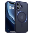 Magnetic for iPhone 17 Case,[Anti-Slip][Compatible with MagSafe][Military Grade Drop Protection] Shockproof Protective Translucent Matte Phone Case for iPhone 17 Case,Titanium Blue