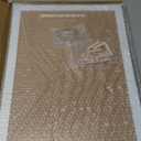 Double-Sided Cork Board for Wall, 16" x 12" Hanging Wood Framed Small Bulletin Board, Picture Display Vision Board Corkboards for Wall Room School Office Decor, 20 Pushpins (Vintage White)