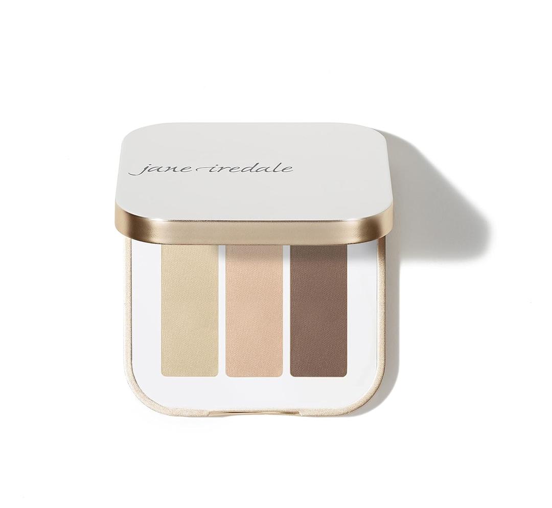 jane iredale PurePressed Eye Shadow Triple, Highly Pigmented Mineral Based Eye Color, Long Lasting & Crease Resistant Formula, Safe for Sensitive Eyes (Sweet Spot)