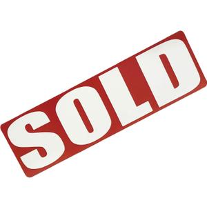 Sold Sign Rider for Realtors  Reusable Real Estate Rider | Magnetic Sold Sign for Realtors and Real Estate Agents by Office Products and Signs (Normal)