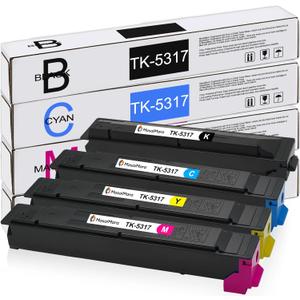 MasaiMara TK5317 TK-5317 TK-5317K TK-5317C TK-5317M TK-5317Y High-Yield Toner Cartridges Compatible for Kyocera TASKalfa 408ci 508ci CS408ci CS508ci Printers (Black Cyan Magenta Yellow)
