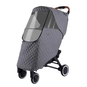 Winter Stroller Rain Cover Warm Stroller Weather Shield Universal Stroller Accessory,Protect from Rain Snow Dust Sun (Dark gray)