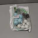 Gyufise 26Pcs Ball Cake Toppers Mini Balloon Balls Pastel Rainbow DIY Baking Cupcake Cake Decorations for Birthday Baby Shower Party SuppliesGreen