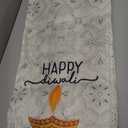 Artoid Mode Happy Diwali Table Runner, Festival of Light Marigold Holiday Kitchen Dining Table Decoration for Home Party Decor 13x108 Inch (Multi-color)